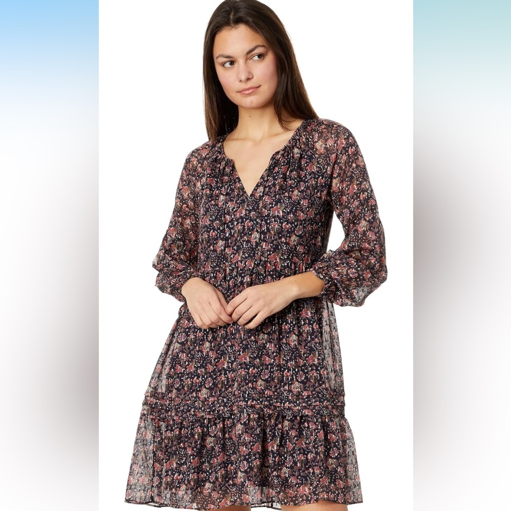 Faherty silk Cotton Sage Dress